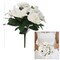6-Pack: White Rose &#x26; Lily Wedding Bush with 14 Flowers by Floral Home&#xAE;